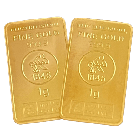 Heimerle en Meule goudbaartje 1 gram 99.9% fine gold