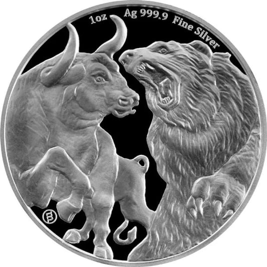 5 x Tokelau Bear & Bull 1 oz 2022