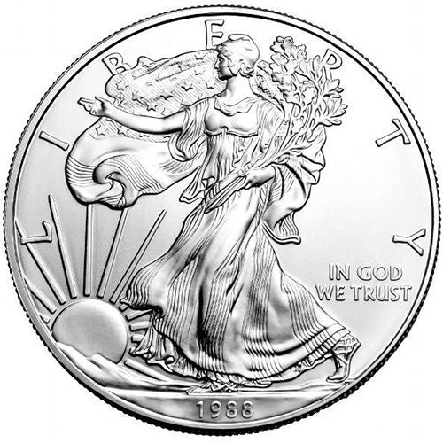 5 x American Eagle 1 oz 1988 Mint